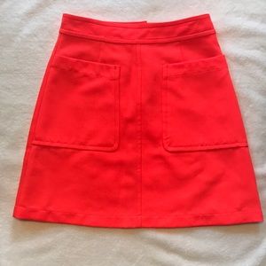 Marc by Marc Jacobs Neon Orange Skirt